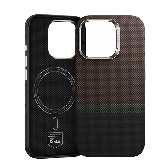 Etui BENKS Kevlar Magnetic Armor Pro Prestige 600D Y065 do MagSafe z aktywnym przyciskiem do iPhone 16 Pro