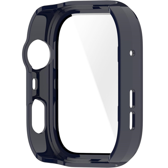 2w1 Etui z twardą ramką i szkłem hartowanym do Huawei Watch Fit 4 Pro - niebieskie