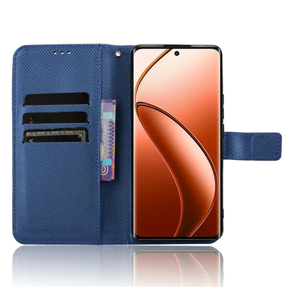 Etui z klapką do Realme 12 Pro 5G / 12 Pro+ 5G, Wallet Smart Magnet, niebieskie