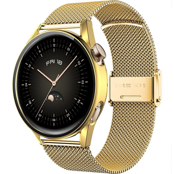 Bransoleta + Etui z osłoną na ekran do Huawei Watch GT 4 41mm, Złota
