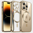 Etui do iPhone 14 Pro Max, Electro MagSafe, złote + Szkło na ekran