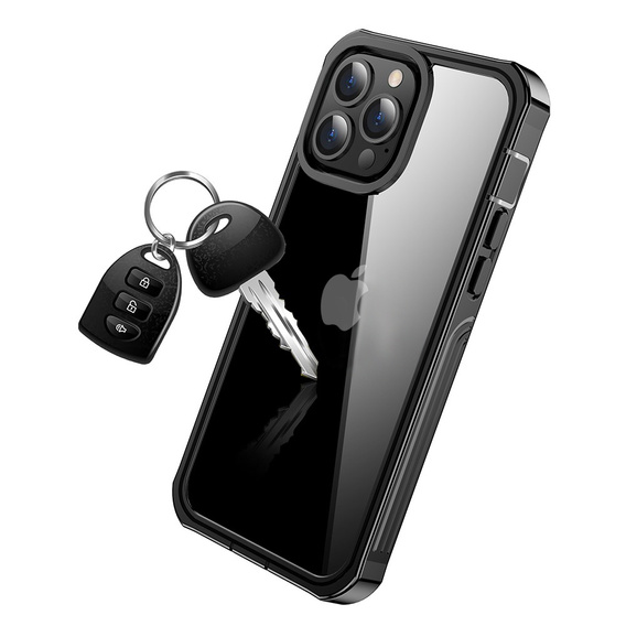 Etui do iPhone 13 Pro Max, Shockproof, z folią, czarne