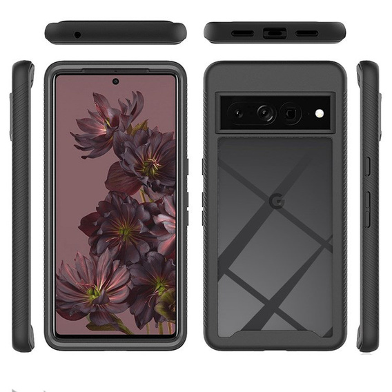 Etui do Google Pixel 7 Pro, Obudowa Shockproof Case, Czarne