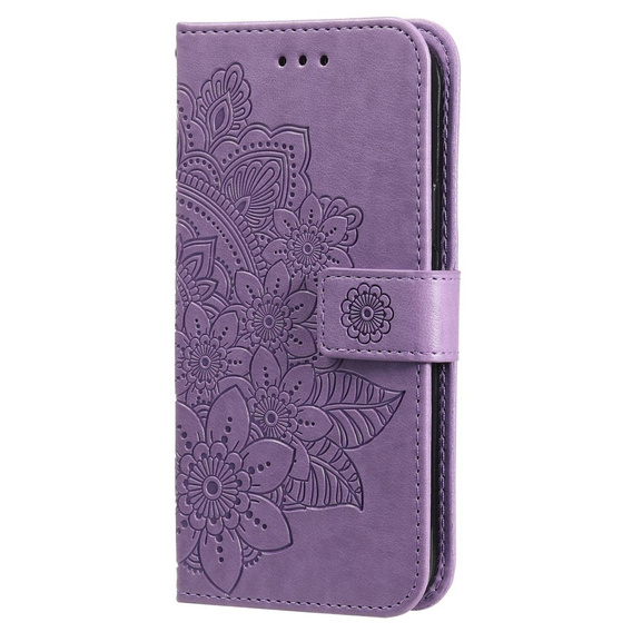 Etui z klapką do Samsung Galaxy A14 4G/5G, Mandala, fioletowe