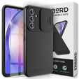 Etui do Samsung Galaxy A54 5G, ERBORD Cam Slider, czarne + Szkło hartowane
