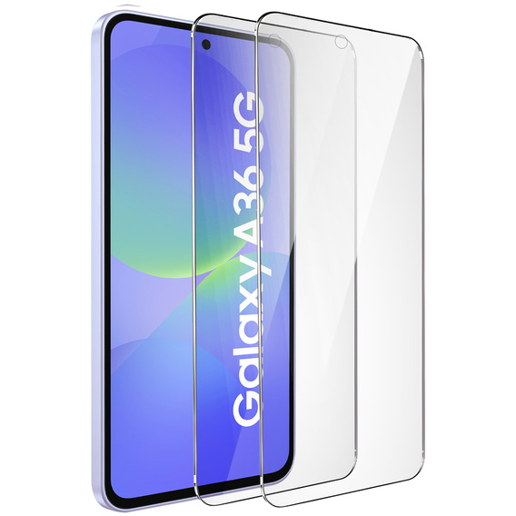 2x Szkło Hartowane ERBORD 9H Hard Glass do Samsung Galaxy A36 5G – pewna ochrona ekranu każdego dnia