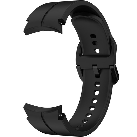 Pasek silikonowy do Samsung Galaxy Watch 4/5/6 40/42/43/44/45/46/47mm, Czarny