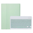 Etui z klawiaturą do iPad 11" 2025 A16 (11 gen.) / iPad 10.9" 2022 (10 gen.), Pen Slot, jasnozielone