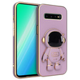 Etui do Samsung Galaxy S10 Plus, Astronaut, fioletowe