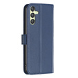 Etui z klapką do Samsung Galaxy A25 5G, BINFEN Wallet, niebieskie + szkło 9H