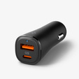 Spigen Ładowarka samochodowa 48W 1x USB-A 1x USB Type-C, EV482, czarna