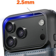 Etui z klapką 2w1 do iPhone 17 Pro Max, SUTENI, do MagSafe, niebieskie