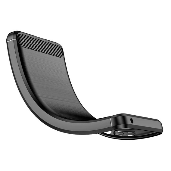 Etui do Motorola Moto G200 5G, Karbon, czarne