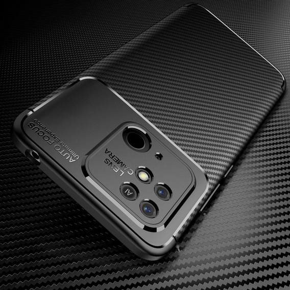 Etui do Xiaomi Redmi 10C, Carbon Gel, czarne