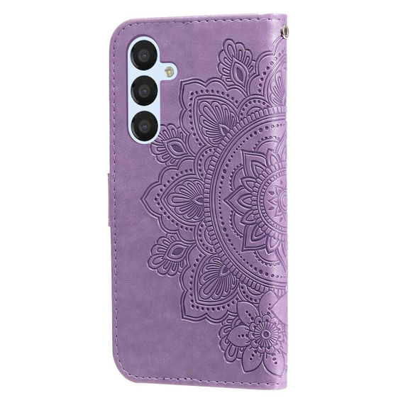 Etui z klapką do Samsung Galaxy A54 5G, Mandala, fioletowe