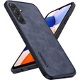 Zestaw Etui do Samsung Galaxy A14 5G, ERBORD Business, z blaszką do uchwytów samochodowych, Niebieskie + Szkło