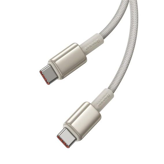 Kabel Baseus Tungsten Gold USB-C do USB-C 100W 1m do laptopów, smartfonów i tabletów z USB-C