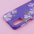 Etui do Samsung Galaxy A14 4G/5G, Suritch Full Body Flowers, fioletowe