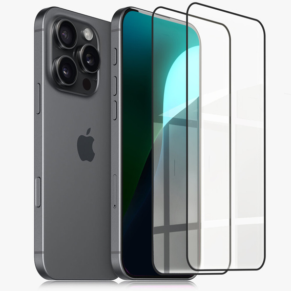 Szkło hartowane ERBORD 3D na cały ekran do iPhone 17 Pro / 17 / 16 Pro