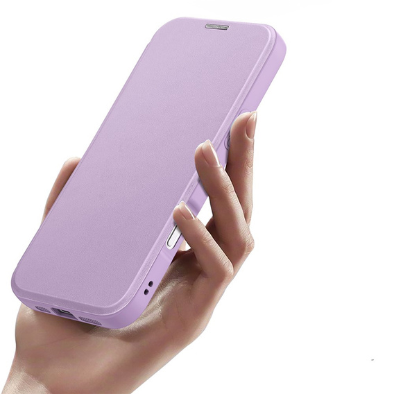 Etui Dux Ducis do iPhone 17 Air, Skin X Pro,  z klapką, do MagSafe, fioletowe