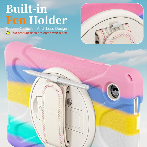 Pancerne etui z podstawką i paskiem na ramię do Samsung Galaxy Tab A11