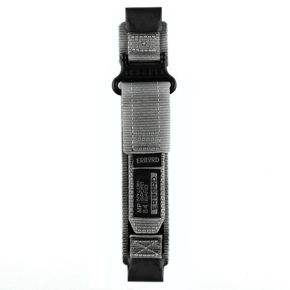 Pasek Nylonowy ERBORD MP84 Quickfit do Garmin Fenix 5/6/6 PRO/7 Forerunner 965/955/945, Szary, Rozmiar M/L