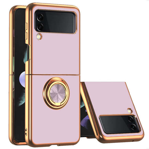 Etui do Samsung Galaxy Z Flip 4 5G, Electro Ring, fioletowe