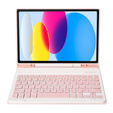 Etui z klawiaturą do iPad 11" 2025 A16 (11 gen.) / iPad 10.9" 2022 (10 gen.), Pen Slot, różowe rose gold