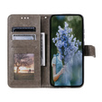 Etui z klapką do Xiaomi Redmi Note 13 Pro+, Mandala, szare