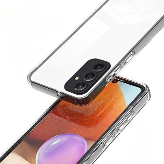 Etui do Samsung Galaxy M34 5G, Fusion Hybrid, z ochroną aparatu, przezroczyste / czarne