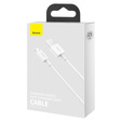 Kabel USB do Lightning Baseus Superior Series, 2.4A, 0.25m - biały