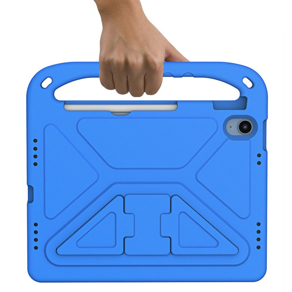 Etui dla dzieci do iPad 11" 2025 A16 (11 gen.) / iPad 10.9" 2022 (10 gen.), z uchwytem, niebieskie