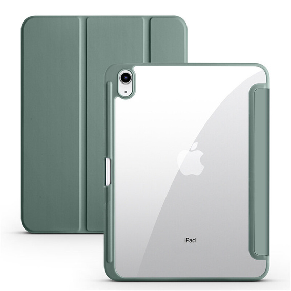 Etui do iPad 11" 2025 A16 (11 gen.) / iPad 10.9" 2022 (10 gen.), Smartcase Hybrid, z miejscem na rysik, ciemnozielone