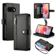 Etui z klapką do Samsung Galaxy A56 5G, Wallet Zipper Pocket, czarne