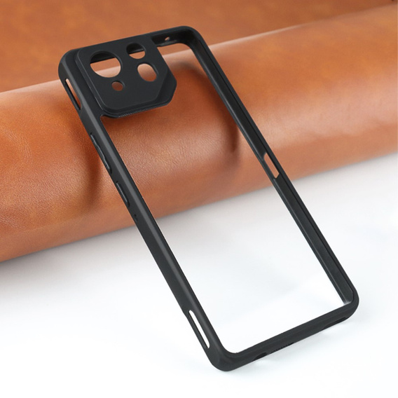 Etui do ASUS ROG Phone 8 Pro, Fusion Hybrid, z ochroną aparatu, przezroczyste / czarne