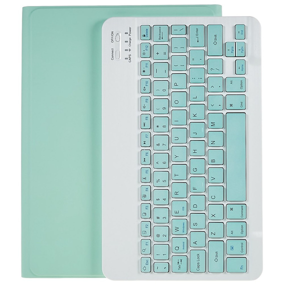 Etui z klawiaturą do Samsung Galaxy Tab S7 T870/T875 / S8, Pen Slot, zielone