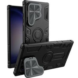 Etui do Samsung Galaxy S24 Ultra, pancerne Nillkin, CamShield Armor Prop, Czarne