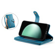 Etui z klapką do Samsung Galaxy S24 FE, Wallet Zipper Pocket, niebieskie