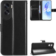 Etui z klapką do Honor 90 Lite 5G, Crazy Horse Wallet, czarne
