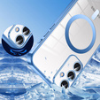 Etui do Samsung Galaxy S25+ Plus, Electro MagSafe, niebieskie + Smycz
