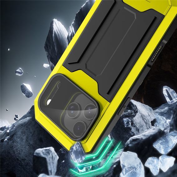 Etui pancerne  R-JUST z osłoną ekranu i podstawką do iPhone 17 Pro