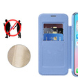 Etui z klapką do iPhone Air, RFID Wallet MagSafe z ochroną aparatu, niebieskie