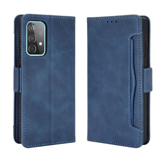Etui z klapką do Samsung Galaxy A52 / A52s, Card Slot, niebieskie