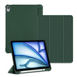Etui do iPad Air 11" 2025/2024 (7/6 gen.), Smartcase z miejscem na rysik, ciemnozielone