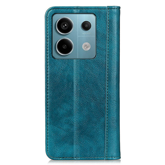 Etui do Xiaomi Redmi Note 13 Pro 5G, Wallet Litchi Leather, zielone