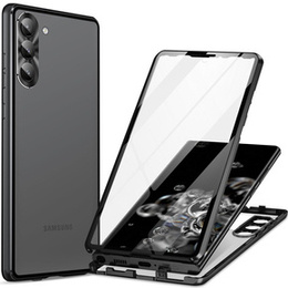 Etui do Samsung Galaxy S24, Magnetic Dual Glass, czarne
