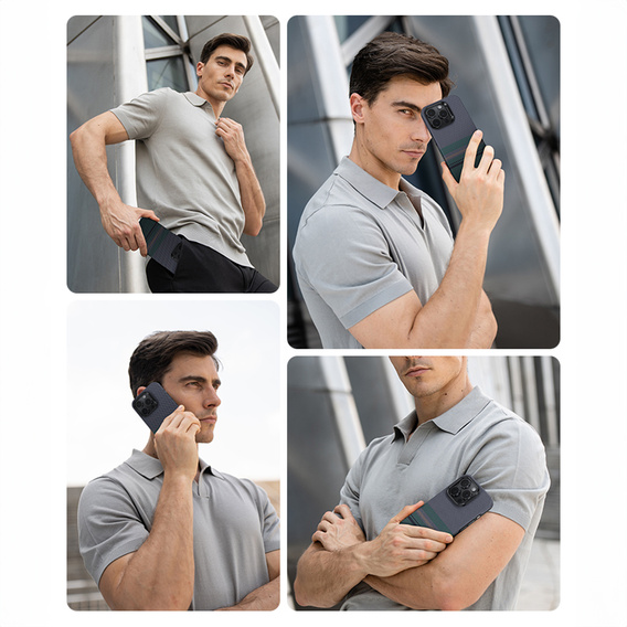 Etui BENKS Kevlar Magnetic Armor Air Aurora 600D SA66 do MagSafe do iPhone 16 Pro Max