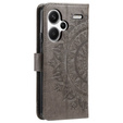 Etui z klapką do Xiaomi Redmi Note 13 Pro+, Mandala, szare