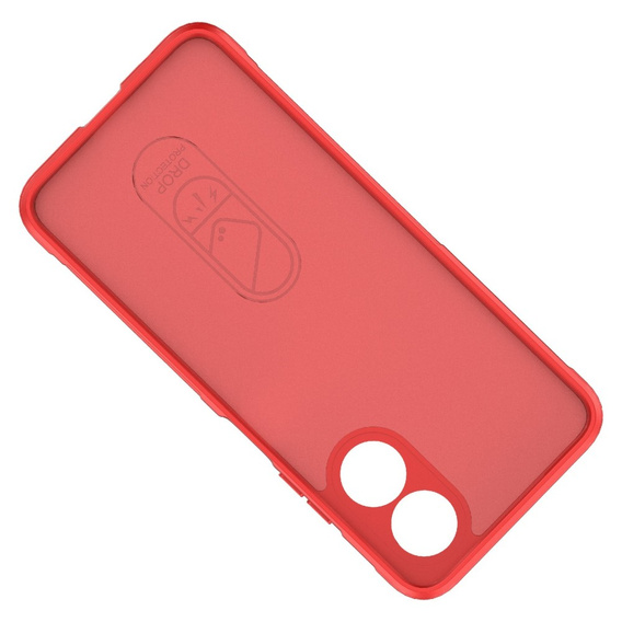 Etui do Oppo A17, Gaming Shockproof, czerwone