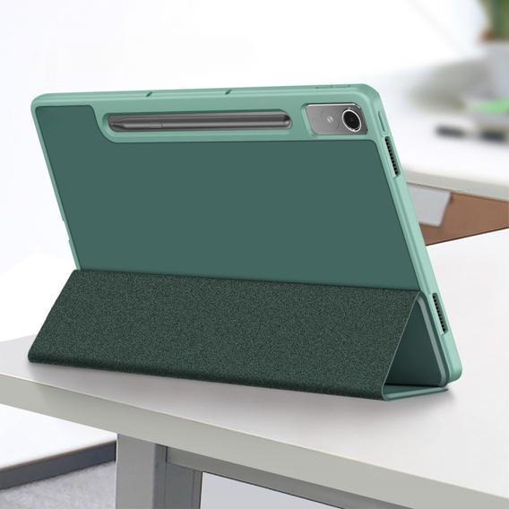 Etui do Lenovo Tab P12, Smartcase z miejscem na rysik, zielone